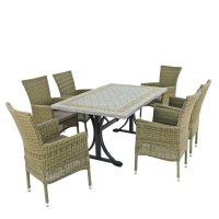 Byron Manor Burlington Dining Table with 6 Dorchester Chairs