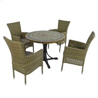 Byron Manor Monterey Dining Table with 4 Dorchester Chairs