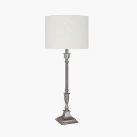 Pacific Lifestyle Canterbury Antique Silver Metal Table Lamp Base