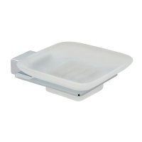 Vado Phase Frosted Glass Soap Dish and Holder