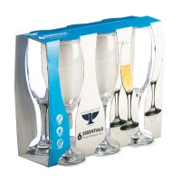 Ravenhead Essentials Flute Glasses 22cl (Set of 6)