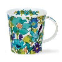 Dunoon Cairngorm Shape Fine Bone China Mug - Flower Shower