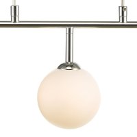 Feya 3 Light Bar Pendant Polished Chrome Opal Glass