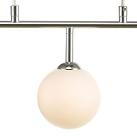 Feya 3 Light Bar Pendant Polished Chrome Opal Glass