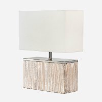 Pacific Lifestyle Hampton White Wash Wood Table Lamp