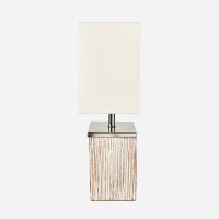 Pacific Lifestyle Hampton White Wash Wood Table Lamp