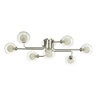 Reyna 7 Light Semi Flush Polished Chrome With Clear/Opal Glass