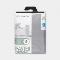 Brabantia C 124x45cm Cotton Cover 2mm Foam Metalised Silver