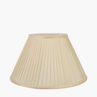 Pacific Lifestyle Bacall Almond Silk Knife Pleat Empire Lampshade 45cm