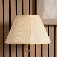 Pacific Lifestyle Bacall Almond Silk Knife Pleat Empire Lampshade 30cm