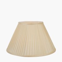 Pacific Lifestyle Bacall Almond Silk Knife Pleat Empire Lampshade 30cm