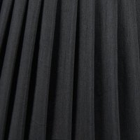 Pacific Lifestyle Lyndon Poly Cotton Knife Pleat Tapered Lampshade 40cm - Black