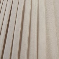 Pacific Lifestyle Lyndon Poly Cotton Knife Pleat Tapered Lampshade 25cm - Taupe