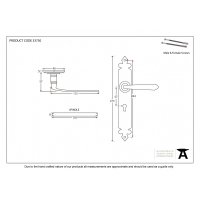Pewter Cromwell Lever Lock Set