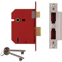 UNION 2201 5 Lever Mortice Sashlock Brass Finish 77.5mm 3 in