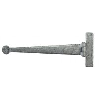 Pewter 12" Penny End T Hinge (pair)