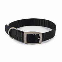 Ancol Black Nylon Dog Collar - 40cm/16