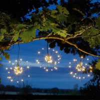 Smart Solar Triple Starburst String Lights