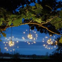 Smart Solar Decorative Triple StarBurst Solar String Lights