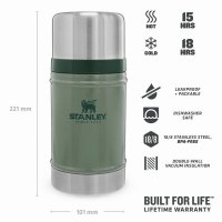 Stanley Classic Legendary Food Jar 0.7lt Hammertone Green