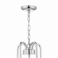 Dar Heythrope 5 Light Pendant Polished Nickel