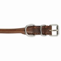 Ancol Round Sewn Collar Chestnut 22