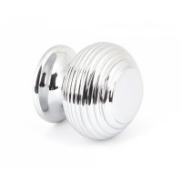 Polished Chrome Beehive Cabinet Knob 30mm