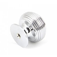 Polished Chrome Beehive Cabinet Knob 30mm