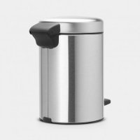 Brabantia newIcon 5 Litre Pedal Bin in Matt Steel