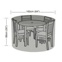 Garland 4 Seater Round Furniture Set Cover - Green