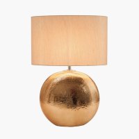 Pacific Lifestyle Alpha Textured Ceramic Table Lamp - Bronze