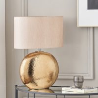Pacific Lifestyle Alpha Textured Ceramic Table Lamp - Bronze