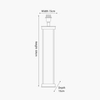 Pacific Lifestyle Langston Metal Column Table Lamp Base - Nickel