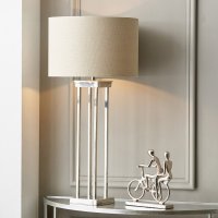 Pacific Lifestyle Langston Metal Column Table Lamp Base - Nickel