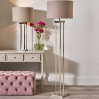 Pacific Lifestyle Langston Metal Column Floor Lamp Base - Nickel
