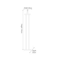 Pacific Lifestyle Langston Metal Column Floor Lamp Base - Nickel