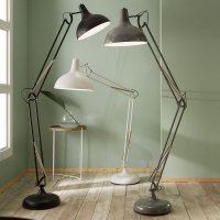 Pacific Lifestyle Alonzo Metal Task Floor Lamp - Grey