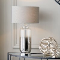 Pacific Lifestyle Vivienne Ombre Glass Table Lamp - Grey