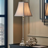 Pacific Lifestyle Claudius Metal Stick Table Lamp Base - Nickel