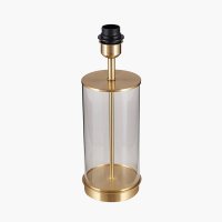 Pacific Lifestyle Westwood Clear Glass and Champagne Metal Table Lamp Base