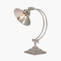 Pacific Lifestyle Kensington Metal Arched Arm Task Table Lamp - Nickel