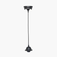 Pacific Lifestyle Black Retro Electrified Ceiling Fitting