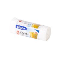 Baco 30 x 25L White Pedal Bin Liners