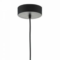 Dar Enoch Pendant Matt Black LED Dim