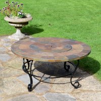 Bayfield Firepit 89Cm Coffee Table