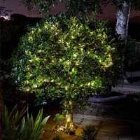 Smart Solar Firefly String Lights 50 LED Warm White