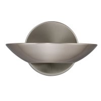 Searchlight Sardina Wall Bracket Led Uplight, Satin Silver, Frosted Glass