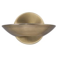 Searchlight Sardina Wall Bracket LED Uplight Antique Brass Frosted Glass