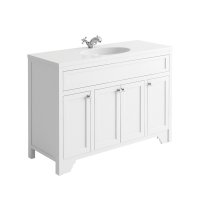 Harrogate Duchy Arctic White 1200mm Vanity Unit & Basin