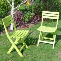 Brescia Folding Chair Lime Pack Of 2